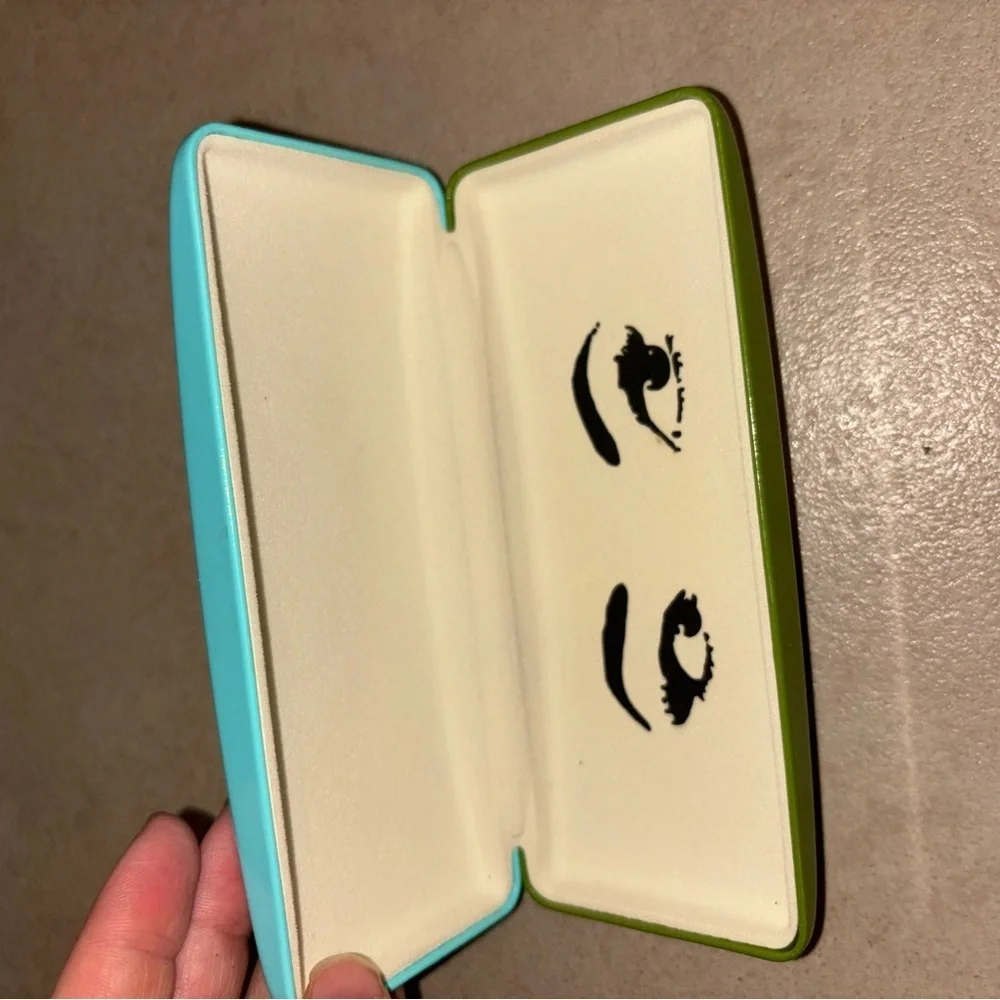 Kate Spade Aqua Blue ans Green Eyeglass Case